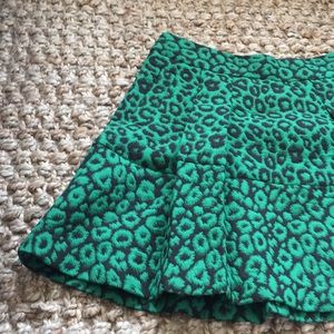 Green skirt banana republic skirt